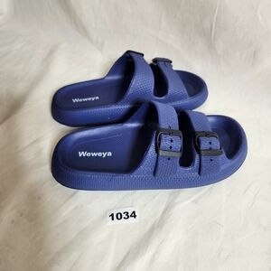 Weweya Men's 7 1/2 Womens 9-10 cloud Pillow Blue Sandals Size 40-41